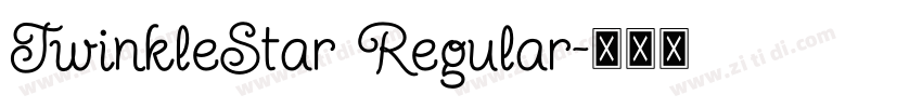 TwinkleStar Regular字体转换